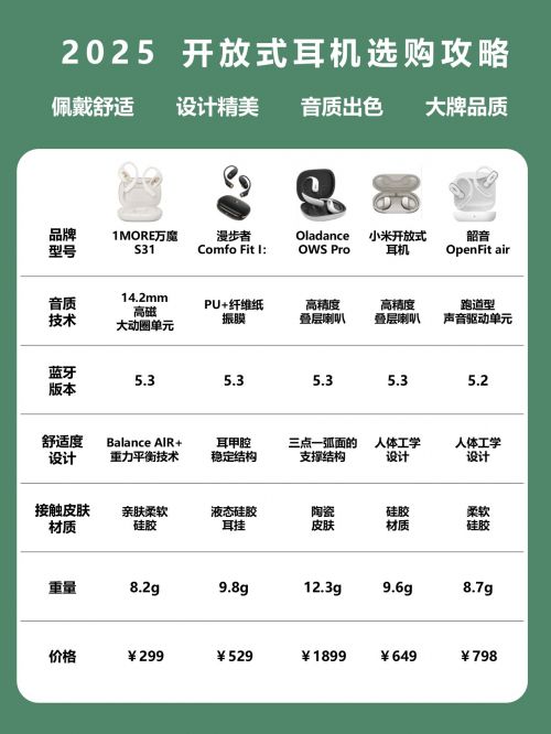 2025开放式耳机选购攻略头号玩家龙八国际网址开年精选(图2)